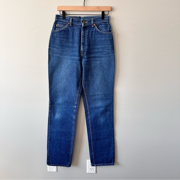 Vintage 80s 90s Lee Riders Jeans 27x32 High Rise USA Made Mom Jeans - Picture 1 of 12